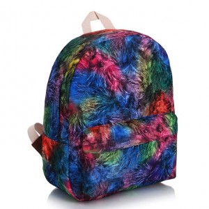 Školský batoh farebný s predným vreckom