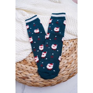 Teplé dámske ponožky na vianoce s motívom mikuláša