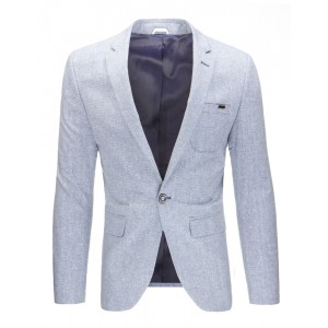 Sivé elegantné sako pre pánov